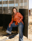 The Alora Top in Brick