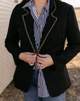 The Lennon Blazer In Black