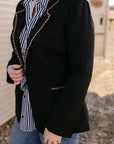 The Lennon Blazer In Black