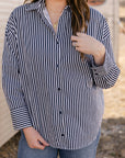 The Emery Top in Navy