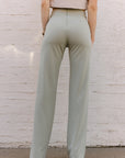 The Zoey Stretch Trouser In Sage