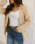 The Rope Bow Top in White