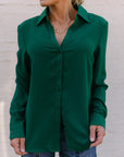 The Shea Top in Hunter Green