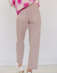 The Linden Pink Barrel Jean