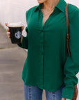 The Shea Top in Hunter Green