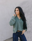 The Loretta Trouser Jean in Dark Wash