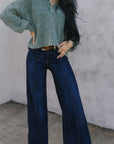The Loretta Trouser Jean in Dark Wash
