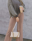The Zoey Stretch Trouser in Taupe