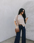 The Loretta Trouser Jean in Dark Wash