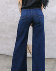 The Loretta Trouser Jean in Dark Wash