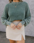 The Riana Oversized Cropped Sweater