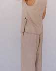 The Rio Linen Set in Tan