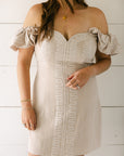 The Daphne Dress in Taupe