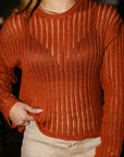 The Amberlyn Knit Sweater in Clay