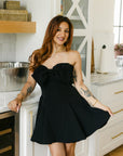The Finnley Bow Dress in Black