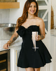 The Finnley Bow Dress in Black