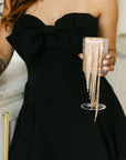 The Finnley Bow Dress in Black