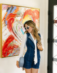 The Giada Denim Romper