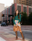 The Shea Top in Hunter Green