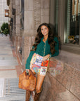 The Shea Top in Hunter Green
