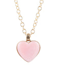 Pink Opal Golden Pendant Necklace