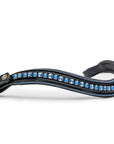 The Bluebell - Navy Patent Leather Snaffle Bridle with REMOVABLE FLASH