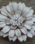 Hand Painted Leather Flowers - Daisies