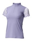 Charlie Short Sleeve Lace Riding Shirt - Light Amethyst