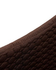 European Cotton Dressage Saddle Pad - Chocolate