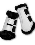 Halter Ego® Brushing Boots - White / Black