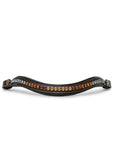 The Sarah - Maple Brown Leather Snaffle Bridle with Removable Flash