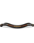 The Sarah - Maple Brown Leather Snaffle Bridle with Removable Flash
