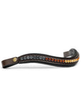 The Sarah - Maple Brown Leather Snaffle Bridle with Removable Flash