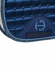 Romance Collection Satin Classic Dressage Saddle Pad (Full) - Prussian Blue
