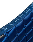 Romance Collection Satin Classic Dressage Saddle Pad (Full) - Prussian Blue