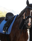 European Cotton Dressage Saddle Pad - Sky Blue