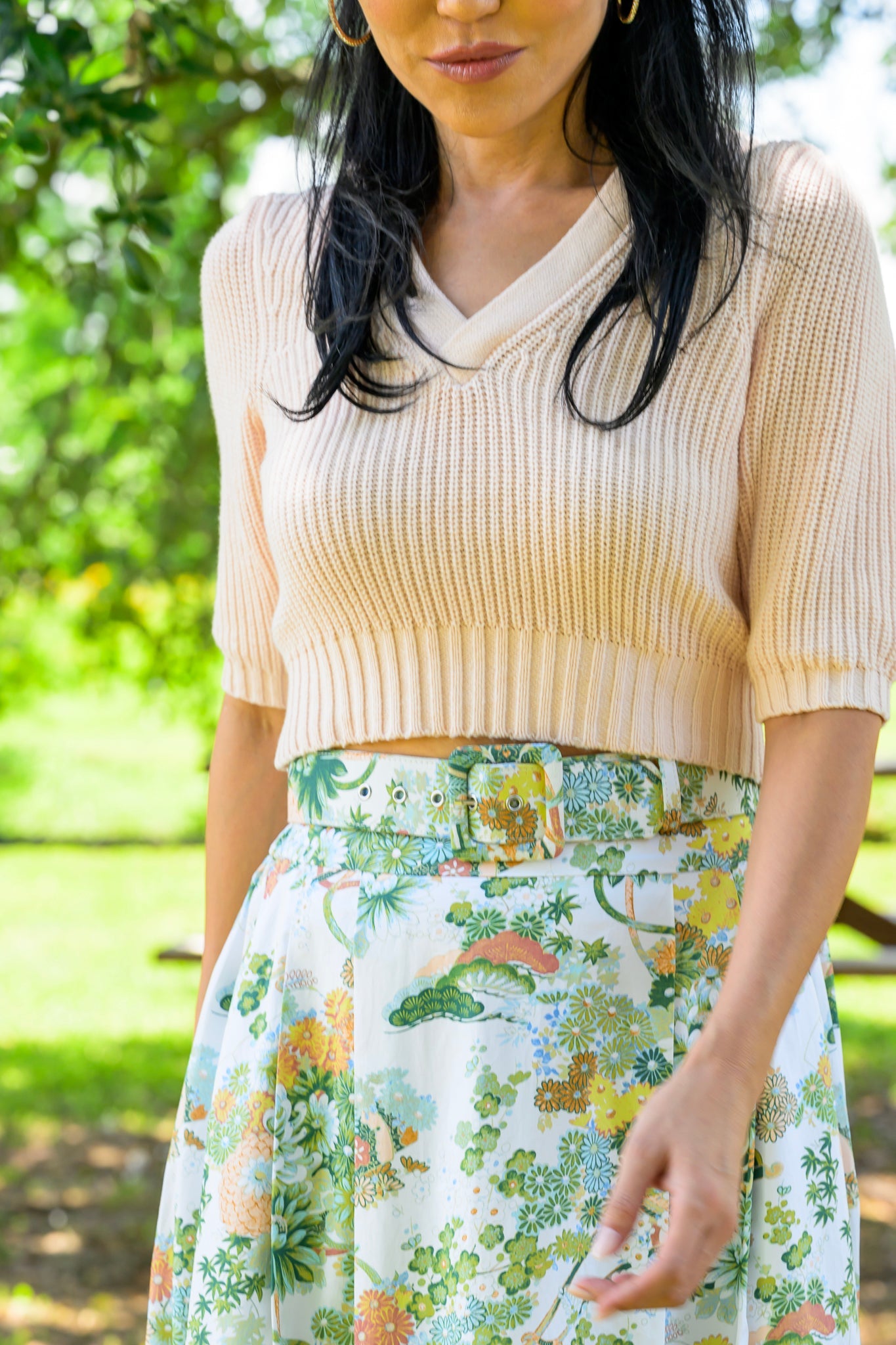 MASON'S DAUGHTER Maxi Skirt, Spring Chinoiserie