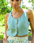 MASON'S DAUGHTER Andrea Top, Sage Green