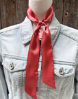 Dusty Copper Western Skinny Mini Wild Rag Scarf / Cowgirl Necktie