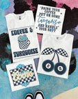 Checkered Beer TEE or CREWNECK