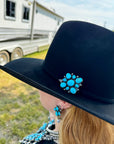 Complete Squash Blossom Set – Kingman Turquoise – Sterling Silver – Navajo Made by Wilson Dawes