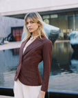 MASON'S DAUGHTER Tilly Jacket, Chocolate Brown Moire