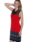 Tank Dress W/mesh Inset - E280