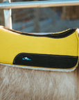Yellow Luxe Pony Contoured Felt Top/Fleece Lined Saddle Pad
