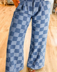 Checkered jeans