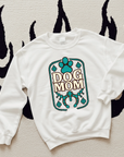 Turquoise Dog Mom TEE or CREWNECK