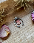 Naja Pendant with Purple Spiny Oyster & Yellow Tint – Sterling Silver – Native Made by MC