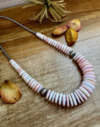 23" Pink Conch Graduated Necklace