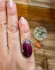 Ring - Size 6 -Red Spiny & Sterling Silver II