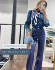 The Denim Daisy Bow Clip
